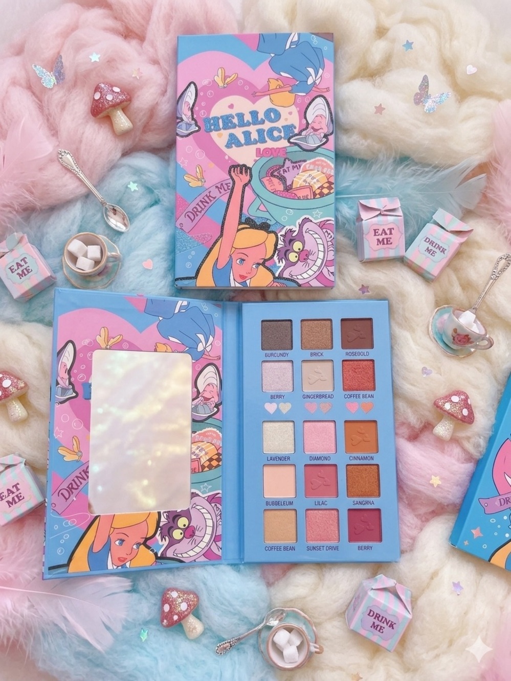 Hello Alice Pastel Eyeshadow Palette - Pink & Blue